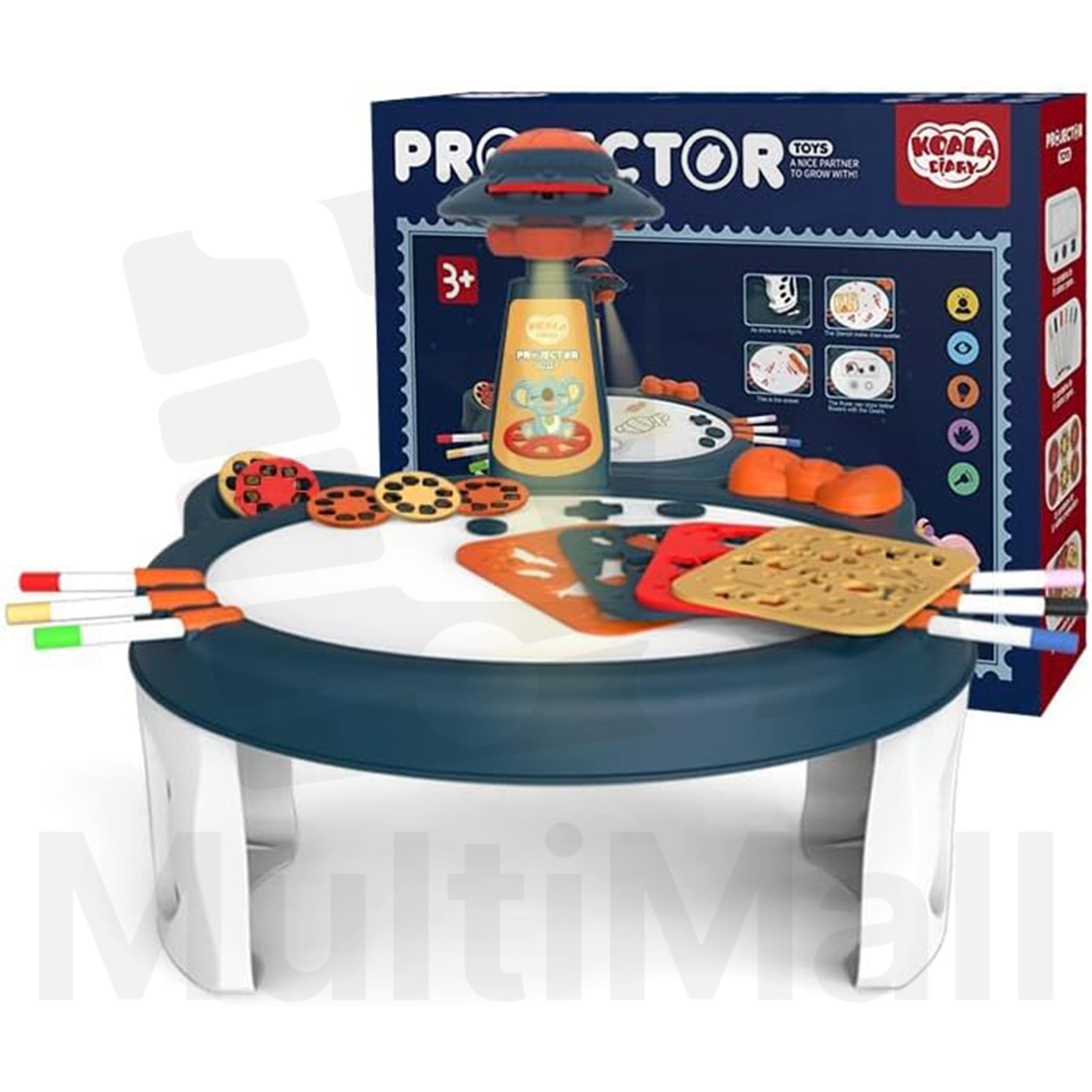 Projector Drawing Table - Blue Kitty for Children Drawing Activities ...